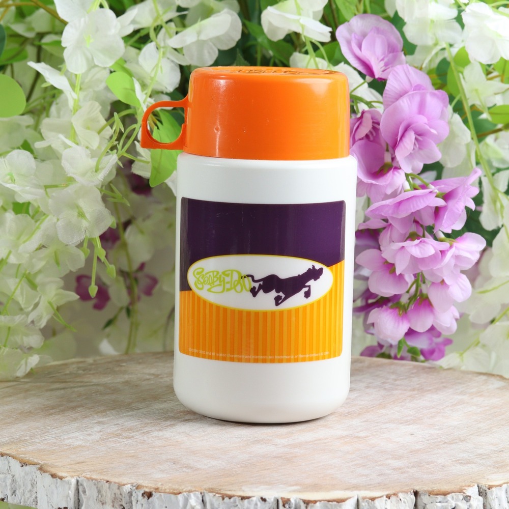 Vintage Thermos Scooby-Doo Insulated Lunch Bottle Orange Hanna-Barbera 2001